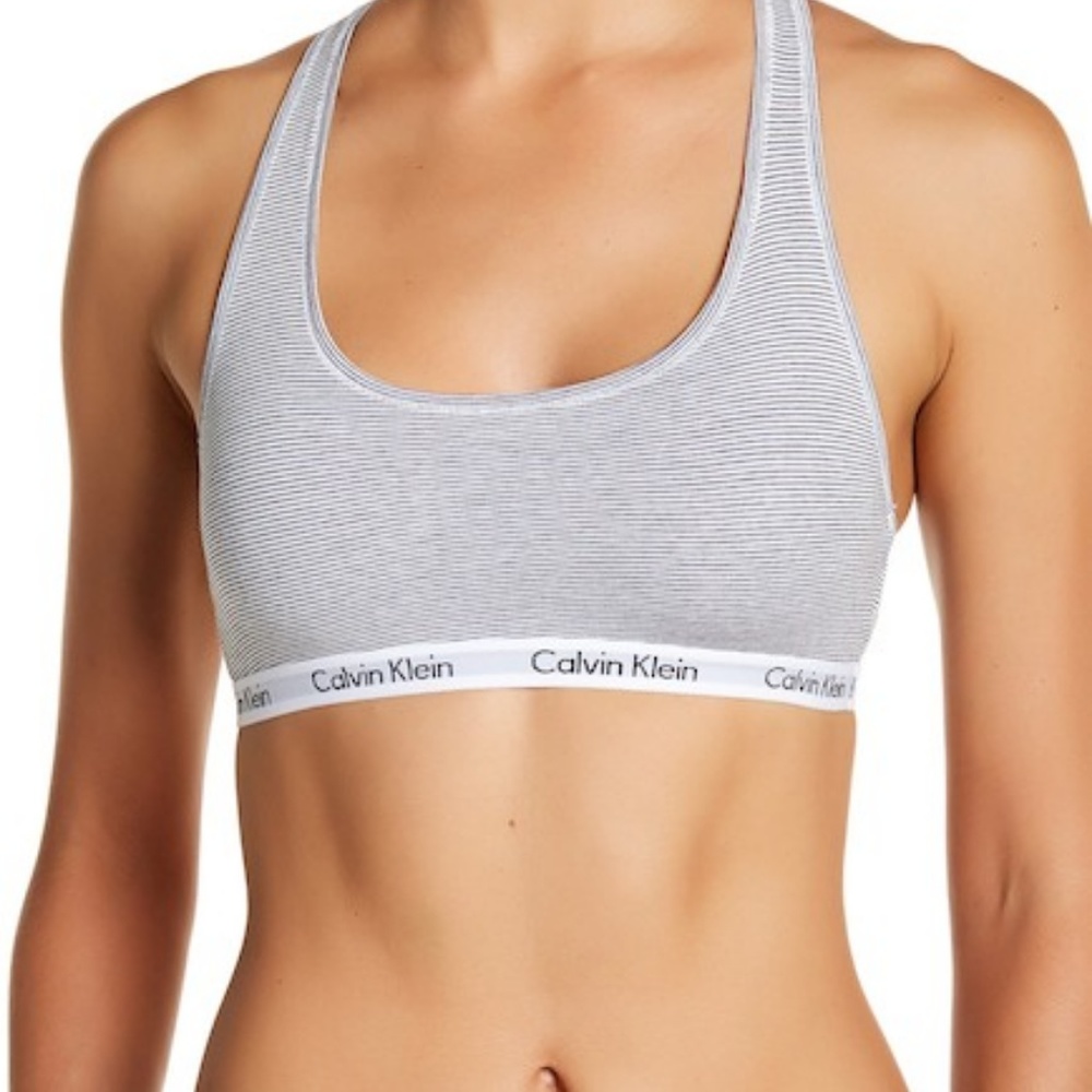 FINAL BRA SALE!! NEW Calvin Klein Gray Bralette L